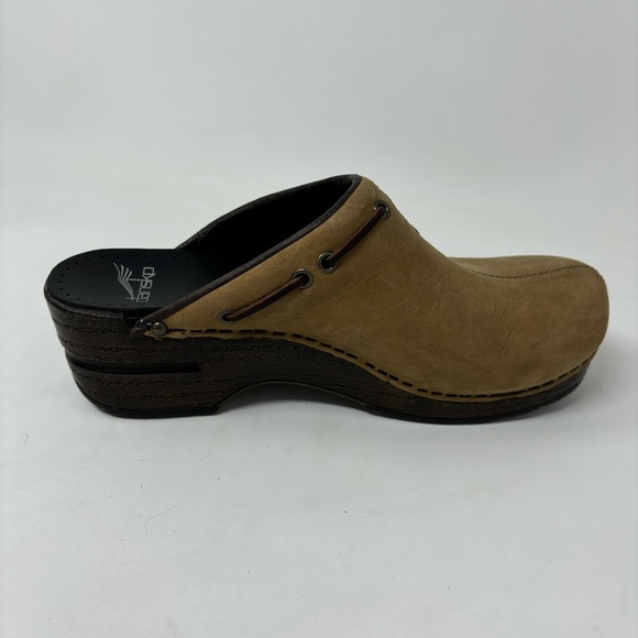 Dansko Shannon Tan Leather Mule Clogs Size 37 (6.5-7) - Picture 10 of 14